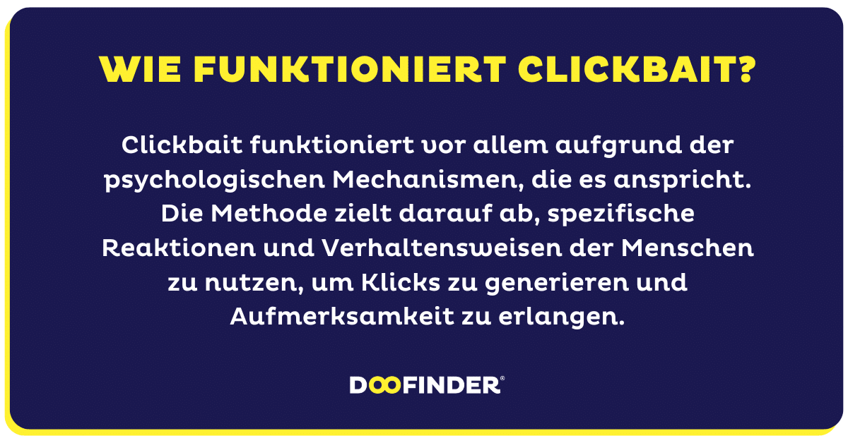 Warum sprechen alle ber Clickbait? Wichtige Infos & Details